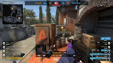 Skadoodle 1v3 clutch vs FaZe [ IEM Katowice 2018 ]