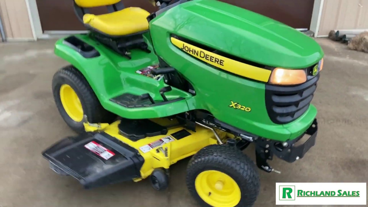 SOLD John Deere X320 (48)" Lawn Tractor YouTube