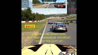 When The Headache Saved You From A Huge Crash (Assetto Corsa Competizione Nurburgring) When The Headache Saved You From A Huge Crash (Assetto Corsa Competizione Nurburgring)