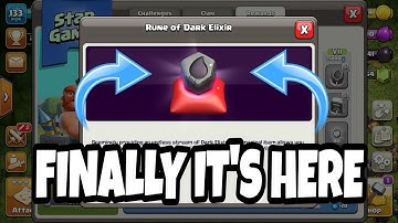 So Finally RUNE OF DARK ELIXIR Is Here And BOOK OF EVERYTHING In Clan Games | Clash Of Clans | Hindi