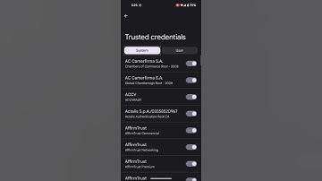 View User Certificates and Certificate Authorities on Android