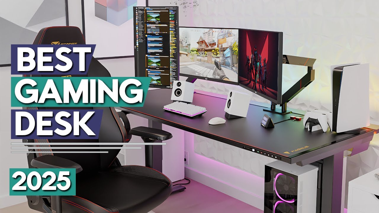 Best Gaming Desk 2025 Top 5 Best Gaming Desks Buying Guide YouTube 