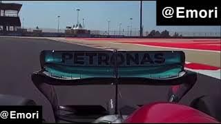 Mercedes #W13 Extreme Porpoising Bahrain Testing Day 1 #F1 #F12022