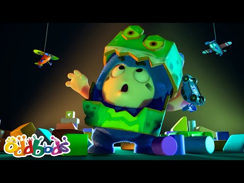 ODDZILLA!!! Strikes🦖 | Oddbods - Comedy Chaos | Cartoons for Kids