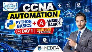 Start Network Automation Today! 🚀 CCNA 200-901 Python & Ansible | Day 1 #ansibletraining