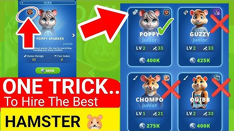 How To Hire The Best Hamster For Fastest Upgrade - Hamster Kombat GameDev Heroes Season 2 Guide