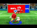 Mario  sonic at the rio 2016 olympic games football team knuckles vs peach  blaze