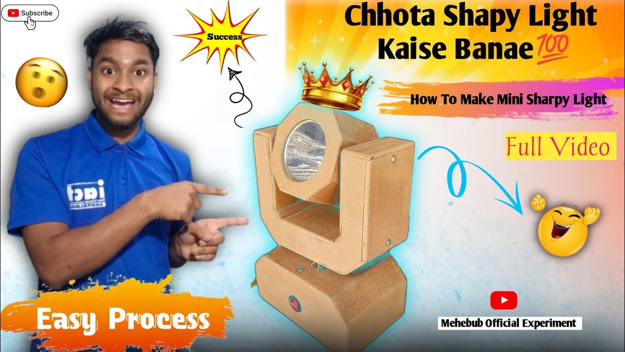 Chhota 🤏 Shapy Light  Kaise Banae💯✅ How To Make Mini Sharpy Light 👍