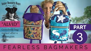 Dyi Crossbody Bag - Alvid - Bag Making Tutorial - Anne Bonney Bags - Part 3
