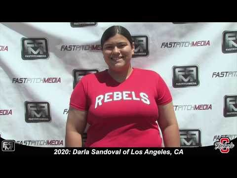 2020 Darla Sandoval Power Hitting Pitcher and First Base Softball Skil