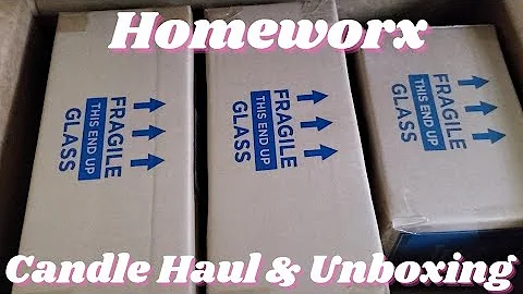 Homeworx QVC Unboxing Candle Haul #homeworx #candles