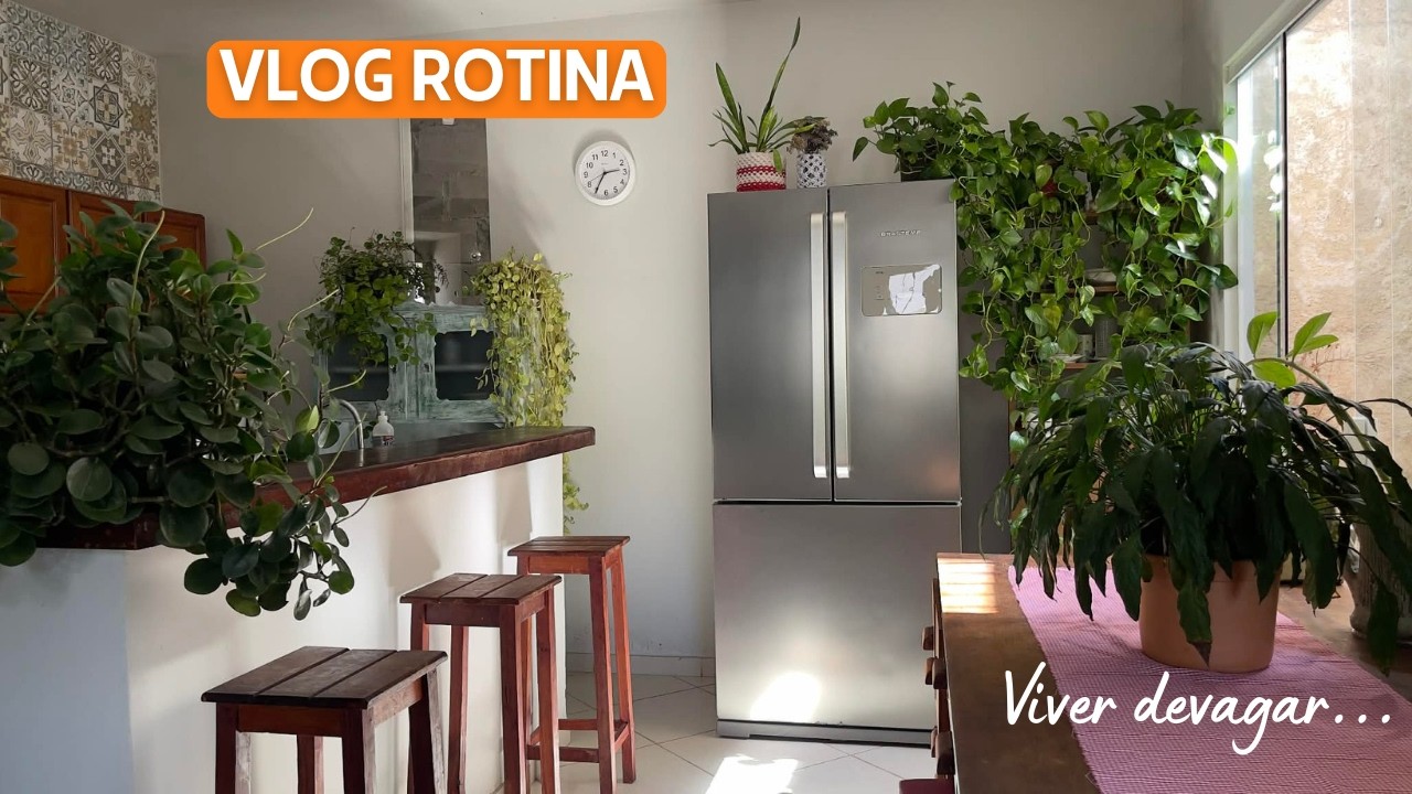 Vivendo em paz em um dia de verão ☀️ | Rotina, artesanato, cuidando do jardim| Vlog silencioso 🏡