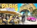🔥 Perfect Paris Day 🇫🇷 | Café Vibes, Sun &amp; Eiffel Tower Walking Tour | Paris 4K |