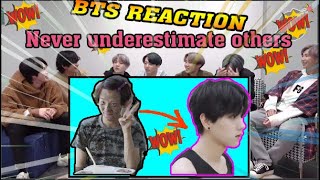 BTS Reaction Never underestimate others 😱😱😱