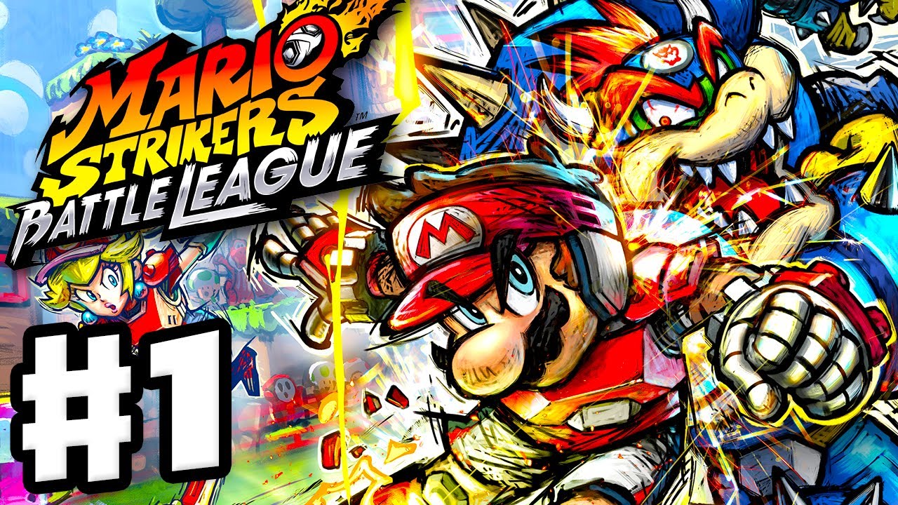 Mario Strikers: Battle League - Gameplay Walkthrough Part 1 - Cannon Cup with Mario!