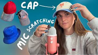 ASMR Cap Tapping & Mic Scratching ✨ Fabric Scratching ✨ No Talking
