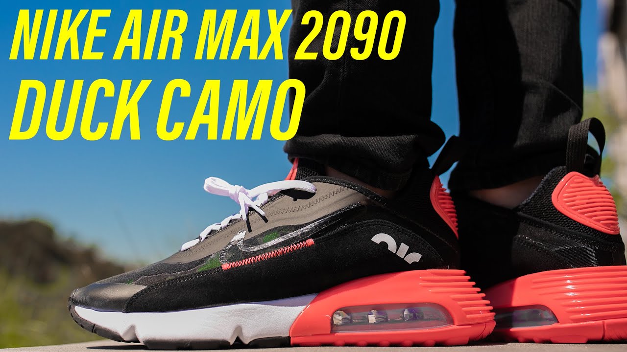 air max 2090 duck camo on feet