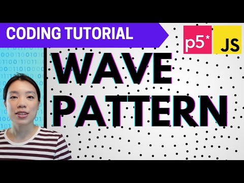 p5.js Coding Tutorial |  Wave Pattern