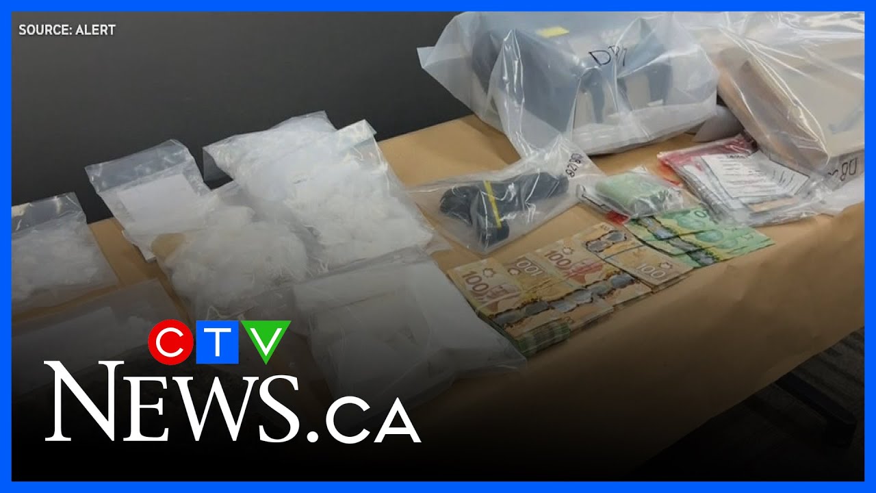 Drugs, cash seized in drug bust in Alberta, Saskatchewan - YouTube