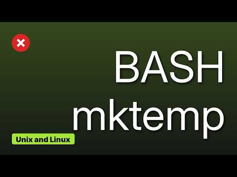 Unix & Linux: Improving mktemp (2 Solutions!!)
