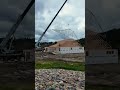 Truss set in 14 seconds. #construction #home #architecture #building #mountains #framing #montana