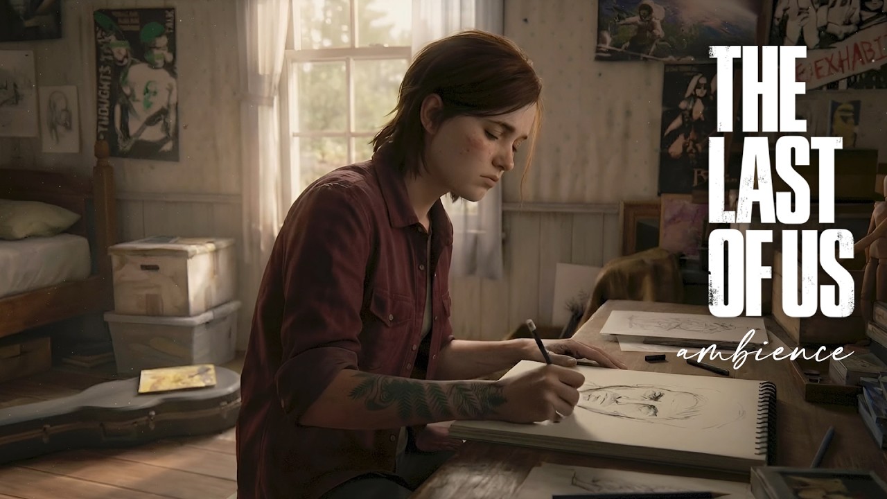 Some Drawings Are Just Too Hard to Finish 💔 |  The Last of Us Ambience 4K