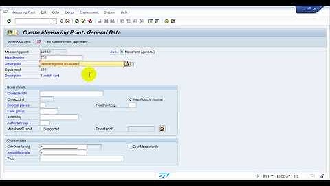Measuring Point as a Counter - SAP PM