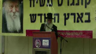 הרב אליעזר זליג בכינוס פעילים תשע"א