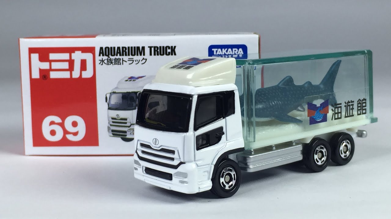 車城 Tomica 火柴盒多美小汽車tomy No 069 Aquarium Truck 海遊館鯊魚車鯊魚運載車 Yahoo奇摩拍賣