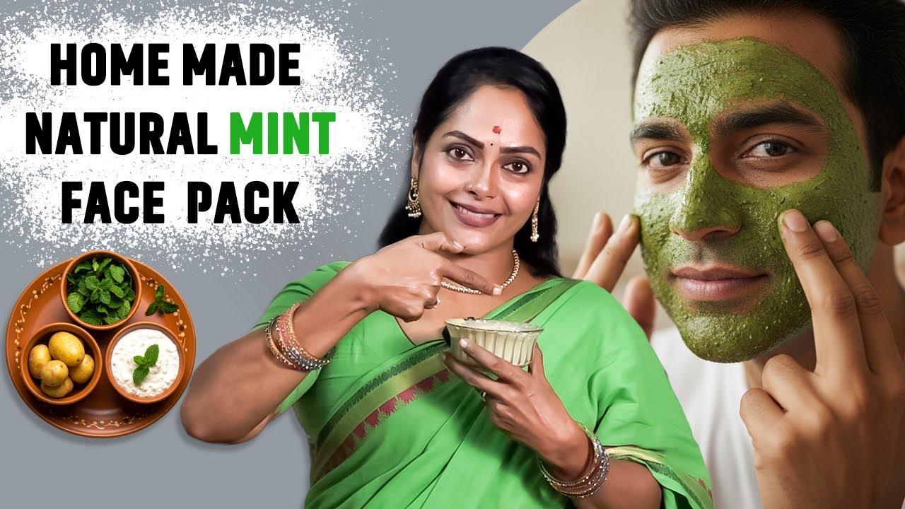 100% Natural Mint Face Pack | Summer Skin Care | Jayalekshmi Official