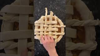 Making a lattice crust is so satisfying #shorts #pie #piday