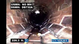 Video inspection of 143-year-old sewer in Bangor