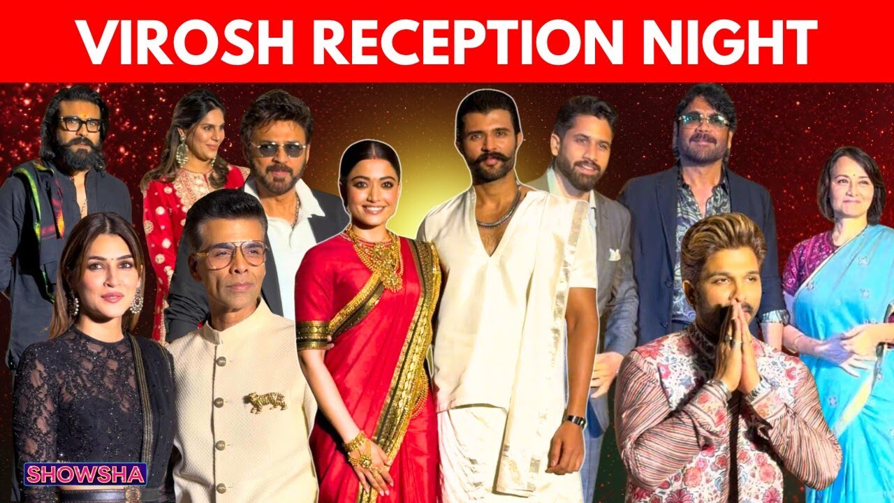 Rashmika & Vijay Host Grand Wedding Reception; Allu Arjun, Ram Charan, BTown Celebs Join Celebration