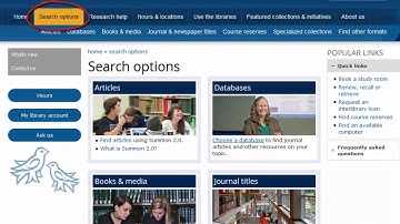 Navigating the UVic Libraries Website