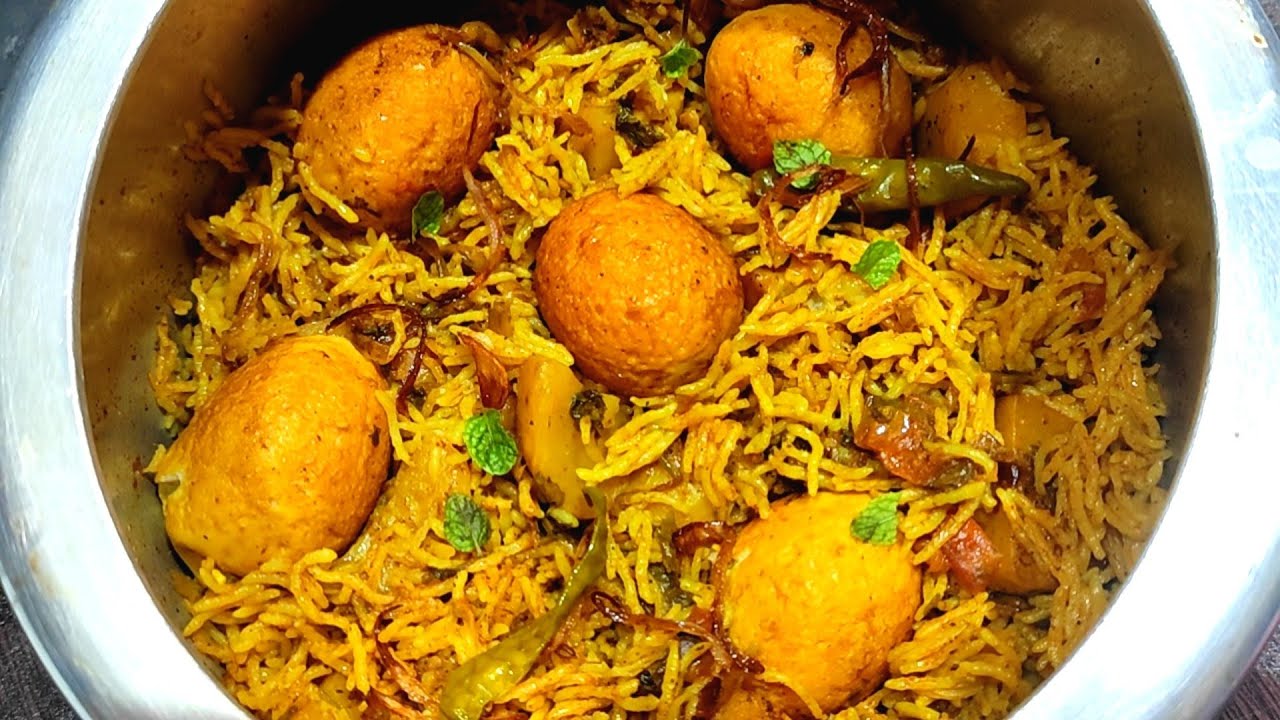 Egg biryani recipe Instant egg biryani in cooker how to make egg