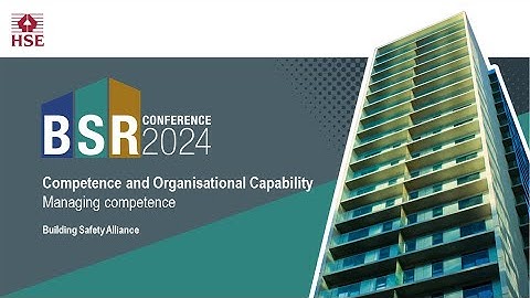 BSR Conference 2024 - Competence and Organisational Capability - Managing competence