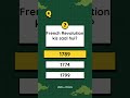 📚French Revolution kis saal Hui?🤔 Comment me answer likho👇#FrenchRevolution #class10history #viral