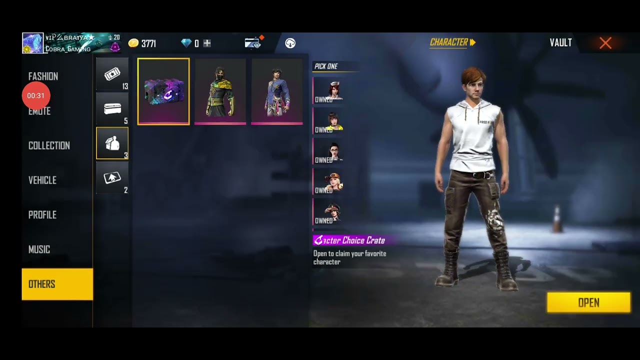 Finally I Got K character from the character choice crate