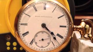 Elgin Mechanical Pocket Watch Time lapse