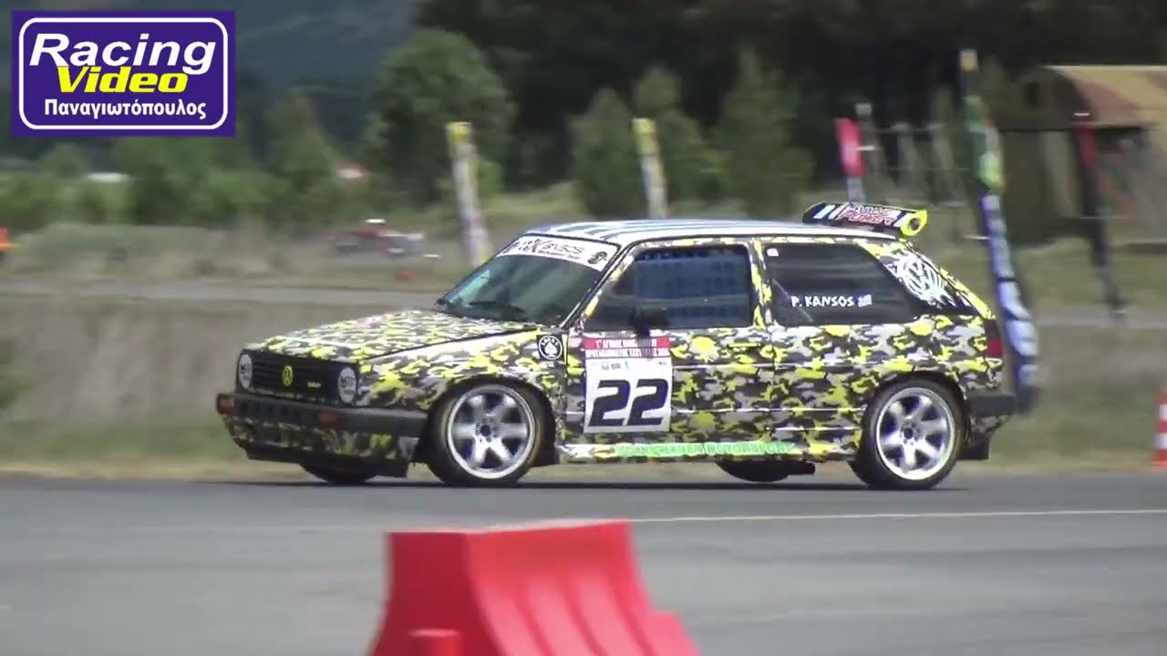 ΚΑΝΣΟΣ ΠΑΤΡΟΚΛΟΣ. ΑΓΩΝΑΣ ΤΑΧΥΤΗΤΑΣ ΤΡΙΠΟΛΗ 2024. VW GOLF MK2.