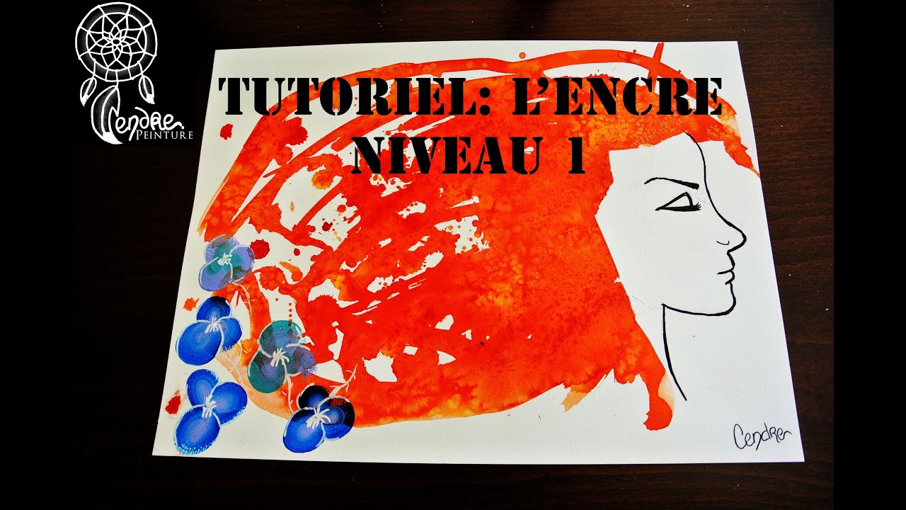 Cendre Arts: Tutoriel "dessin à l'encre, Niveau 1" - YouTube