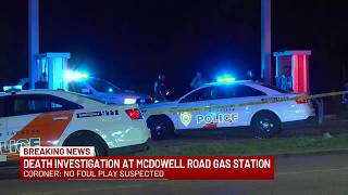 JPD investigating death at McDowell Road gas station