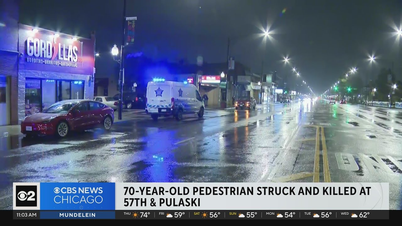 70-year-old pedestrian struck and killed in Chicago - YouTube
