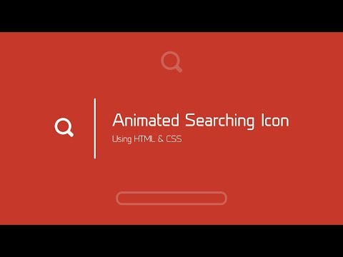 Animated Searching Icon | HTML & CSS