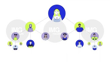 Hierarchy corporate line 2D animation