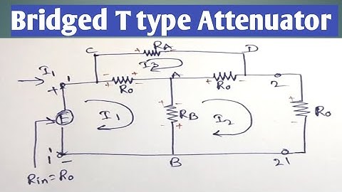 /Bridged T type attenuator in Telugu//Attenuators//derivation//design//network analysis//Suma study