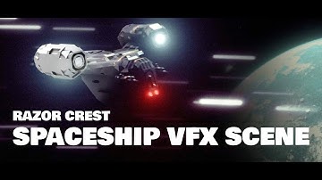 Razor Crest VFX Scene