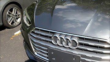 2018 Audi A5 (B9) Front License Plate Bracket Removal