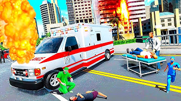✅Ambulance Robot City Rescue New Game 2022 - REAL Ambulance Worker Simulator - Android Gameplay #75