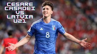 Cesare Casadei | Italy U21 vs Latvia U21